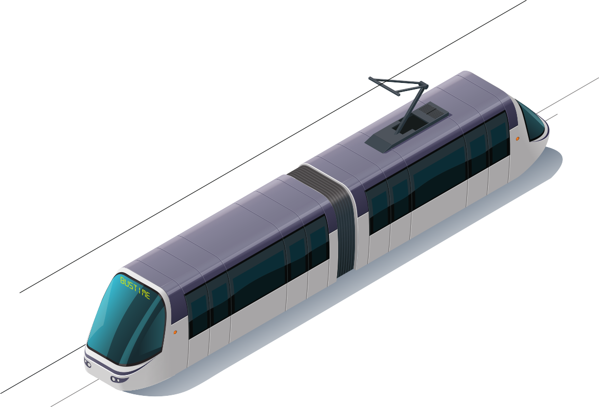 kereta api berhampiran hentian